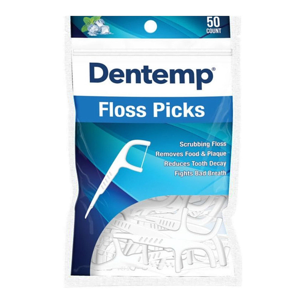 Dentemp Sword Disposable Floss Picks for Healthy Teeth and Gum, 50 Ea